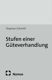 Cover von Stufen einer Güteverhandlung
