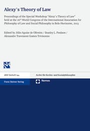 Cover von Alexy's Theory of Law