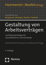 Cover von Gestaltung von Arbeitsverträgen