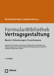 Cover von FormularBibliothek Vertragsgestaltung