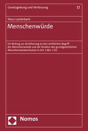 Cover von Menschenwürde