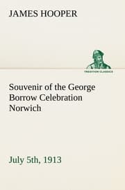 Cover von Souvenir of the George Borrow Celebration Norwich, July 5th, 1913
