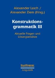 Cover von Konstruktionsgrammatik III