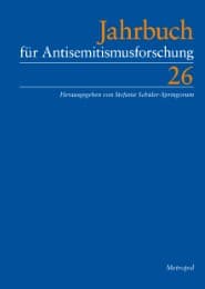 Cover von Jahrbuch für Antisemitismusforschung 26 (2017)