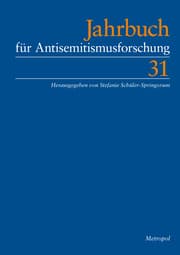 Cover von Jahrbuch für Antisemitismusforschung 31 (2022)