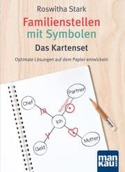 Cover von Familienstellen mit Symbolen. Das Kartenset