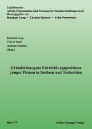 Cover von Gründerbezogene Entwicklungsprobleme junger Firmen in Sachsen und Tschechien
