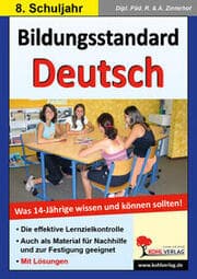 Cover von Bildungsstandard Deutsch / Klasse 8