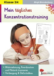 Cover von Mein tägliches Konzentrationstraining / Klasse 3-4