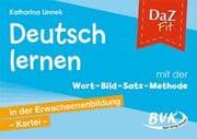Cover von DaZ Fit: Deutsch lernen mit der Wort-Bild-Satz-Methode in der Erwachsenenbildung - Kartei (inkl. CD)