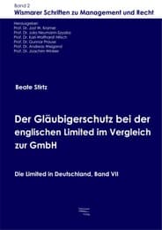 Cover von Der Gläubigerschutz bei der englischen Limited im Vergleich zur GmbH