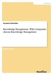 Cover von Knowledge Management - Why Companies choose Knowledge Management
