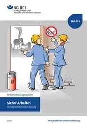 Cover von SKG 018 Sicherheitskurzgespräch Sicher Arbeiten - Sicherheitskennzeichnung