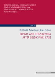 Cover von Bosnia and Herzegovina after Sejdic Finci case