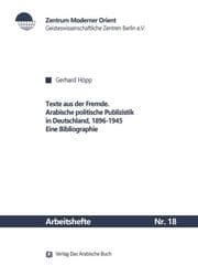Cover von Texte aus der Fremde
