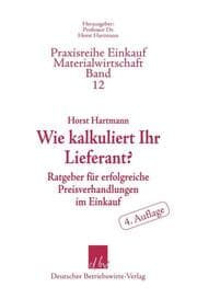 Cover von Wie kalkuliert Ihr Lieferant?