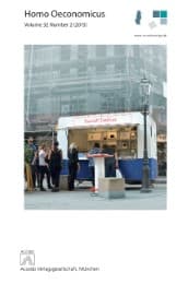 Cover von Homo Oeconomicus 32 (2)