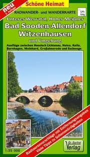 Cover von Radwander- und Wanderkarte Unteres Werratal, Hoher Meißner, Bad Sooden-Allendorf, Witzenhausen und Umgebung