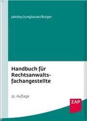 Cover von Handbuch für Rechtsanwaltsfachangestellte