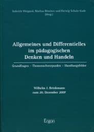 Cover von Allgemeines und Differentielles im pädagogischen Denken und Handeln