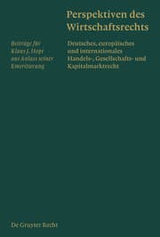 Cover von Perspektiven des Wirtschaftsrechts