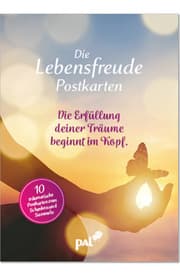 Cover von Die Lebensfreude-Postkarten. Die Erfüllung deiner Träume beginnt im Kopf