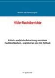 Cover von Hitlerfluchtberichte
