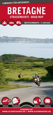 Cover von MoTourMaps Bretagne Auto- und Motorradkarte 1:300.000