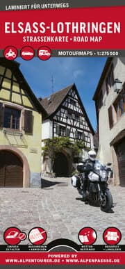 Cover von MoTourMaps Elsass & Lothringen Auto- und Motorradkarte 1:275.000
