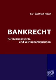 Cover von Bankrecht für Betriebswirte und Wirtschaftsjuristen