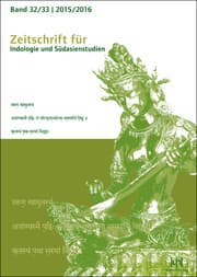 Cover von Zeitschrift für Indologie und Südasienstudien, Band 32/33 (2015/2016)