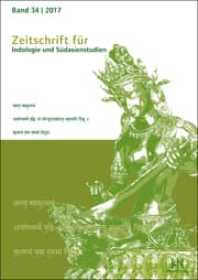 Cover von Zeitschrift für Indologie und Südasienstudien 34/2017