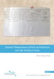 Cover von Samuel Hahnemanns Briefe an Patienten und die Meißner-Serie
