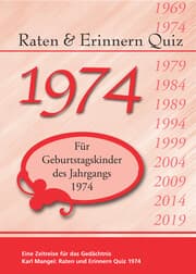 Cover von Raten und Erinnern Quiz 1974