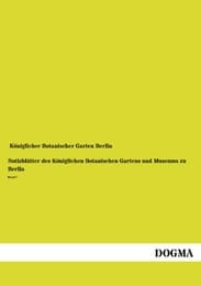 Cover von Notizblätter des Königlichen Botanischen Gartens und Museums zu Berlin