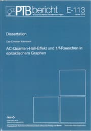 Cover von AC-Quanten-Hall-Effekt und 1/f-Rauschen in epitaktischem Graphen
