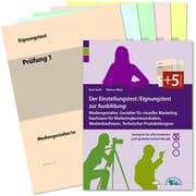 Cover von Der Einstellungstest/Eignungstest zur Ausbildung: Mediengestalter, Gestalter für visuelles Marketing, Kaufmann für Marketingkommunikation, Medienkaufmann, Technischer Produktdesigner