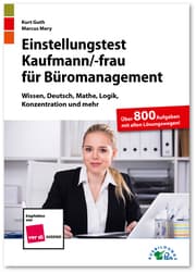Cover von Einstellungstest Kaufmann/Kauffrau für Büromanagement