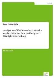 Cover von Analyse von Windmessdaten zwecks mathematischer Beschreibung der Häufigkeitsverteilung