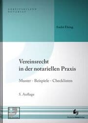 Cover von Vereinsrecht in der notariellen Praxis