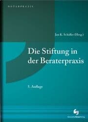 Cover von Die Stiftung in Beratung und Praxis