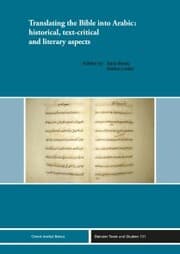 Cover von Translating the Bible into Arabic: historical, text-critical and literary aspects