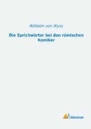 Cover von Die Sprichwörter bei den römischen Komiker
