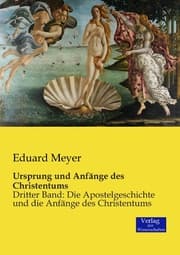 Cover von Ursprung und Anfänge des Christentums