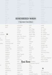 Cover von Remembered Words. A Specimen Concordance