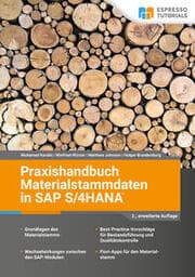 Cover von Praxishandbuch Materialstammdaten in SAP S/4HANA