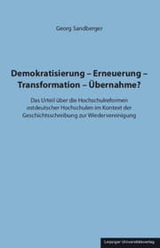 Cover von Demokratisierung - Erneuerung - Transformation - Übernahme?