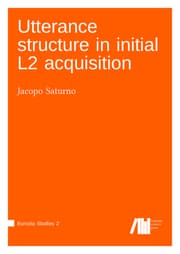 Cover von Utterance structure in initial L2 acquisition