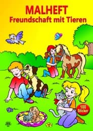 Cover von Malheft 'Freundschaft mit Tieren'