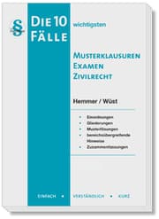 Cover von Die 10 wichtigsten Fälle Musterklausuren Examen Zivilrecht